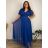 Women's short sleeve summer casual dress (S/M/L ONE SIZE) ITALIAN FASHION IMWGB25022 black