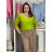 Women's Oversized Knitted Long Sleeve Sweater (S/M ONE SIZE) ITALIAN FASHION IMSN2416125  oranžová
