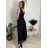 Women's Long Chiffon Short Sleeve Dress (S/M ONE SIZE) ITALIAN FASHION IMWGS231048