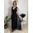 Women's Long Chiffon Short Sleeve Dress (S/M ONE SIZE) ITALIAN FASHION IMWGS231048