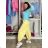 Women's Short Sleeve Summer Shirt Dress (L/XL ONE SIZE) ITALIAN FASHION IMC23172