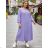 Summer dress oval short sleeve women's oversized (50/52/54 ONE SIZE) ITALIAN FASHION IM425011