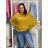 Women's elegant party long sleeve dress (S/M ONE SIZE) ITALIAN FASHION IM322282 50/52 wine