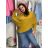 Women's elegant party long sleeve dress (S/M ONE SIZE) ITALIAN FASHION IM322282 50/52 wine