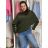 Women's elegant party long sleeve dress (S/M ONE SIZE) ITALIAN FASHION IM322282 50/52 wine