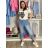 Women's stretch pants (S/M/L ONE SIZE) ITALIAN FASHION IMC25324 S / M / L dark blue