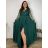 Elegant formal dress, elegant women's (S/M ONE SIZE) ITALIAN FASHION FMPCH269417/DUR 5XL dark emerald