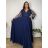 Elegant formal dress, elegant women's (S/M ONE SIZE) ITALIAN FASHION FMPCH269417/DUR 6XL dark blue