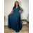Elegant formal dress, elegant women's (S/M ONE SIZE) ITALIAN FASHION FMPCH269417/DUR 5XL modrá petrolejová