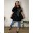 Women's short sleeve tunic, oversized (54/56/58 ONE SIZE) TURKISH FASHION TM9261112