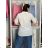 Women's Plus Size Oversize Short Sleeve Tunic (42/58 ONE SIZE) ITALIAN FASHION IMBM24053