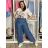 Women's Oversized Knitted Long Sleeve Sweater (S/M ONE SIZE) ITALIAN FASHION IMSN2416125 S / M / L dark blue