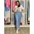 Women's Oversized Knitted Long Sleeve Sweater (S/M ONE SIZE) ITALIAN FASHION IMSN2416125 S / M / L dark blue