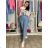 Women's Oversized Knitted Long Sleeve Sweater (S/M ONE SIZE) ITALIAN FASHION IMSN2416125 S / M / L Light blue
