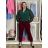 Summer dress oval short sleeve women's oversized (50/52/54 ONE SIZE) ITALIAN FASHION IM425011