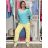 Women's Oversized Knitted Long Sleeve Sweater (S/M ONE SIZE) ITALIAN FASHION IMSN2416125 S / M / L Light blue