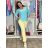 Women's Oversized Knitted Long Sleeve Sweater (S/M ONE SIZE) ITALIAN FASHION IMSN2416125 S / M / L Light blue