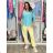 Women's Oversized Knitted Long Sleeve Sweater (S/M ONE SIZE) ITALIAN FASHION IMSN2416125 S / M / L Light blue