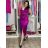 Women's elegant evening dress with straps (S/M ONE SIZE) ITALIAN FASHION IM3222IM322MONICA fuchsia L/XL