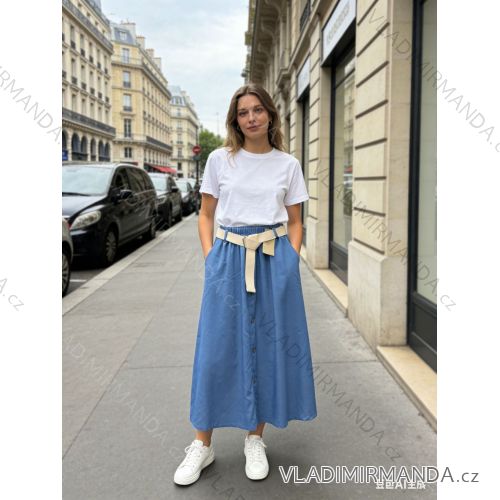 Summer dress oval short sleeve women's oversized (50/52/54 ONE SIZE) ITALIAN FASHION IM425011