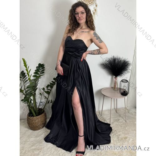 Women's Long Chiffon Short Sleeve Dress (S/M ONE SIZE) ITALIAN FASHION FMPCH269417/DUR