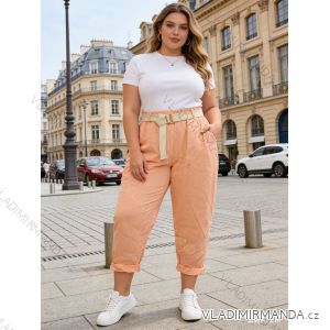 Summer dress oval short sleeve women's oversized (50/52/54 ONE SIZE) ITALIAN FASHION IM425011