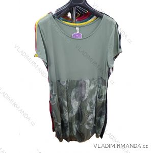 Short summer dress with pockets, short sleeves, women's oversized (42/44/46 ONE SIZE) ITALIAN FASHION IMSM26088