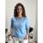 Women's Oversized Knitted Long Sleeve Sweater (S/M ONE SIZE) ITALIAN FASHION IMSN2416125