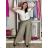 Women's Oversized Knitted Long Sleeve Sweater (S/M ONE SIZE) ITALIAN FASHION IMSN2416125