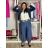 Women's Oversized Knitted Long Sleeve Sweater (S/M ONE SIZE) ITALIAN FASHION IMSN2416125