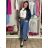 Women's Oversized Knitted Long Sleeve Sweater (S/M ONE SIZE) ITALIAN FASHION IMSN2416125