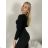Women's Stand Collar Long Sleeve Knitted Sweater (S/M ONE SIZE) ITALIAN FASHION IMPLI228596