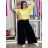 Summer dress oval short sleeve women's oversized (50/52/54 ONE SIZE) ITALIAN FASHION IM425011