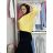 Summer dress oval short sleeve women's oversized (50/52/54 ONE SIZE) ITALIAN FASHION IM425011