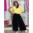 Women's short sleeve summer casual dress (S/M/L ONE SIZE) ITALIAN FASHION IMWGB25022