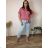 Tunic with pendant short sleeve women's oversized (54/56/58 ONE SIZE) ITALIAN FASHION IM425031