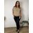 Tunic with pendant short sleeve women's oversized (54/56/58 ONE SIZE) ITALIAN FASHION IM425031