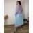 Summer dress oval short sleeve women's oversized (50/52/54 ONE SIZE) ITALIAN FASHION IM425011