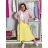 Women's Long Chiffon Short Sleeve Dress (S/M ONE SIZE) ITALIAN FASHION IMWGS231048