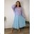 Summer dress oval short sleeve women's oversized (50/52/54 ONE SIZE) ITALIAN FASHION IM425011