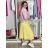 Women's Long Chiffon Short Sleeve Dress (S/M ONE SIZE) ITALIAN FASHION IMWGS231048 S / M / L růžová světlá