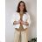 Women's Plus Size Long Sleeve Cardigan (56/58 ONE SIZE) ITALIAN FASHION IMWQ24295  white