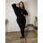Women's Elegant Oversize Long Sweatpants (S/M/L ONE SIZE) ITALIAN FASHION IMD23634
