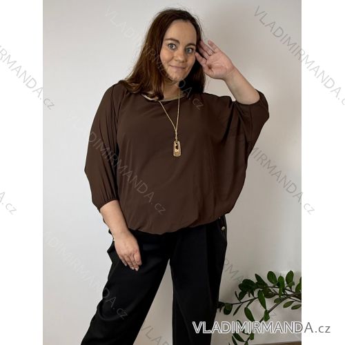 Women's Elegant Oversize Long Sweatpants (S/M/L ONE SIZE) ITALIAN FASHION IMD23634