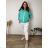 Women's Oversized Knitted Long Sleeve Sweater (S/M ONE SIZE) ITALIAN FASHION IMSN2416125