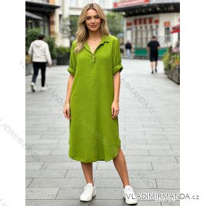 Summer dress oval short sleeve women's oversized (50/52/54 ONE SIZE) ITALIAN FASHION IM425011