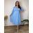 Summer dress oval short sleeve women's oversized (50/52/54 ONE SIZE) ITALIAN FASHION IM425011