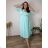 Summer dress oval short sleeve women's oversized (50/52/54 ONE SIZE) ITALIAN FASHION IM425011 50/52/54 růžová fuchsiová