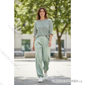 Women's Elegant Oversize Long Sweatpants (S/M/L ONE SIZE) ITALIAN FASHION IMD23634