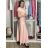 Elegant trousers with belt for women (S/M/L ONE SIZE) ITALIAN FASHION IM425057 S / M / L růžová světlá